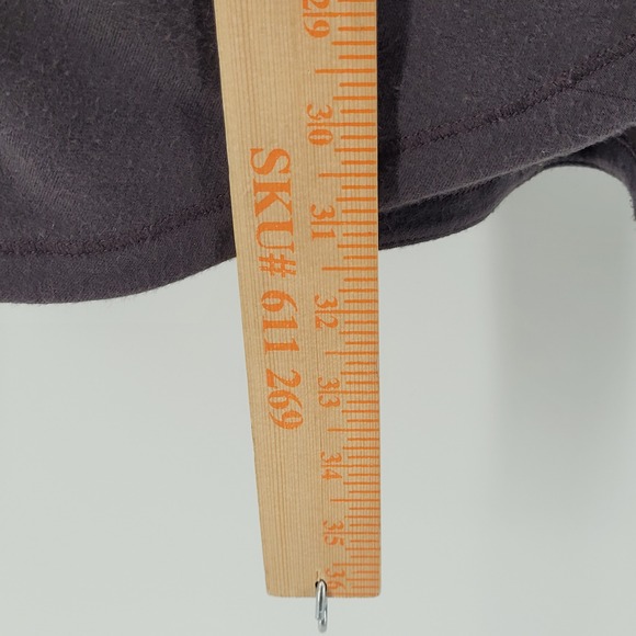 Athleta Purana Wrap Sweatshirt Womens Large Purple Cowl Neck Hooded Pullover - Picture 6 of 6